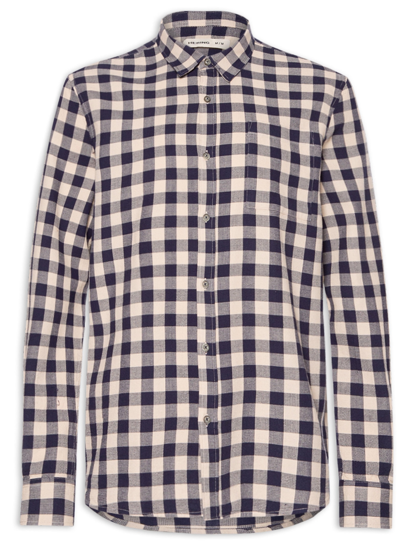 Camisa Masculina Paper Quadriculada Azul Hering