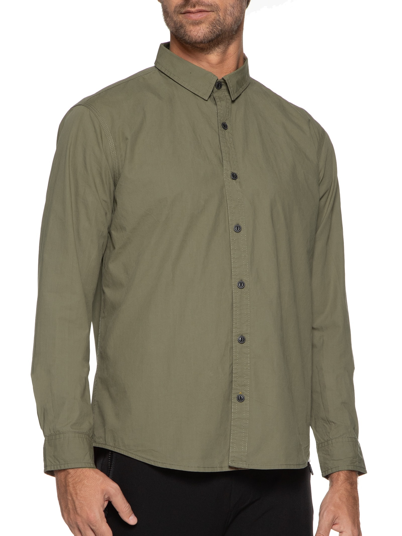 Camisa Masculina Paper Touch Lisa Marrom  Jab