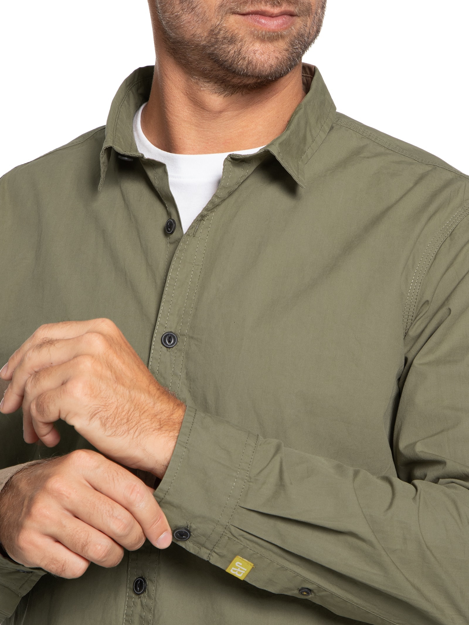 Camisa Masculina Paper Touch Lisa Marrom  Jab