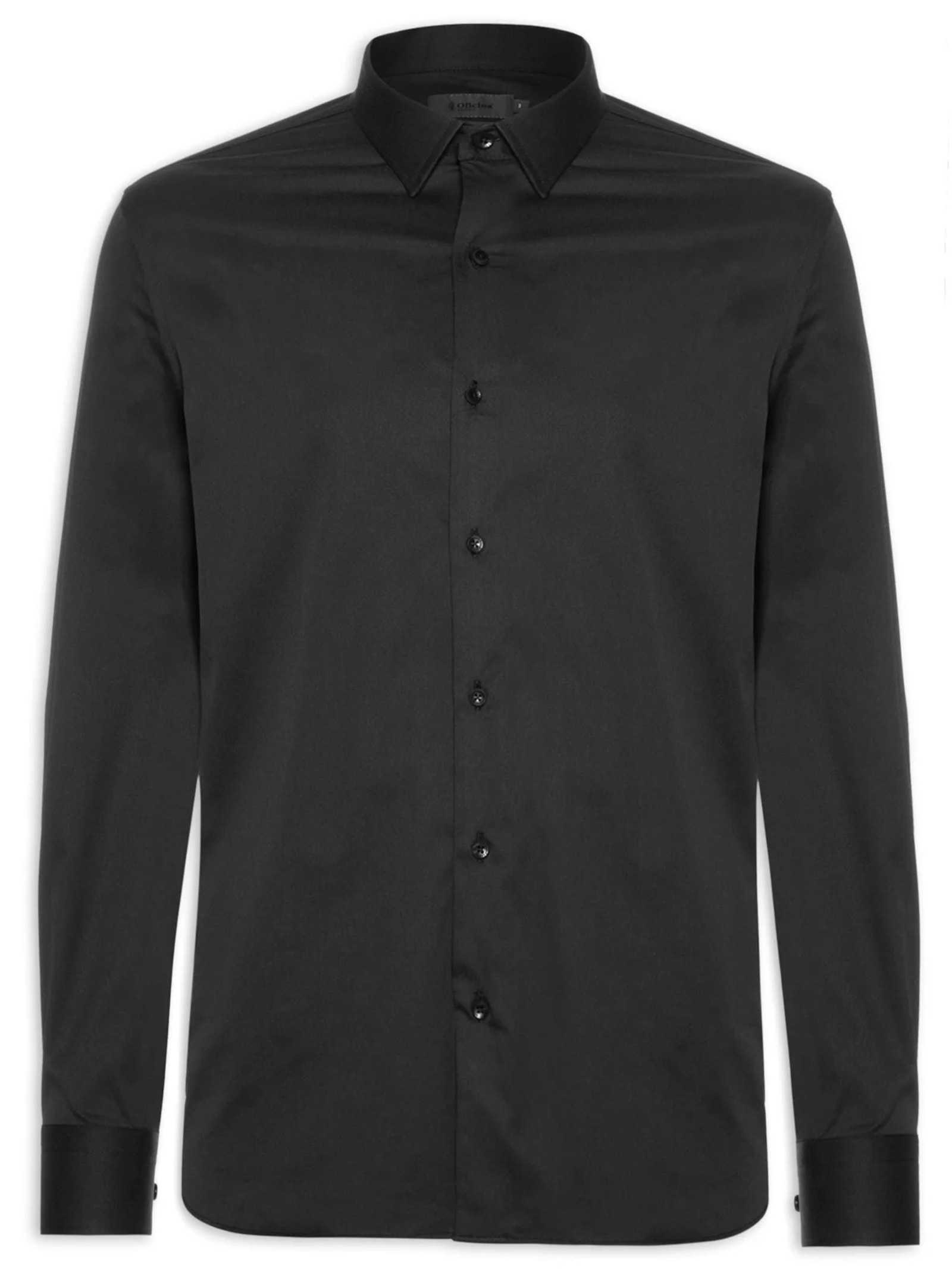 Camisa Masculina Paris Lisa Preto Oficina Reserva