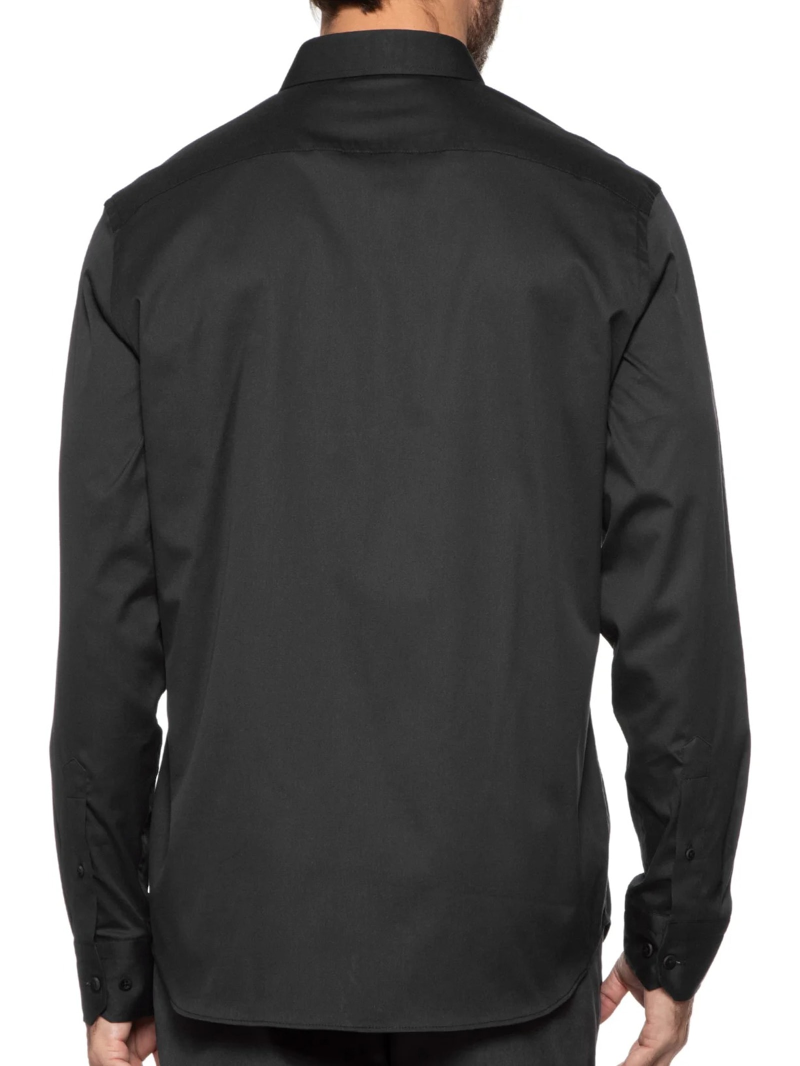 Camisa Masculina Paris Lisa Preto Oficina Reserva