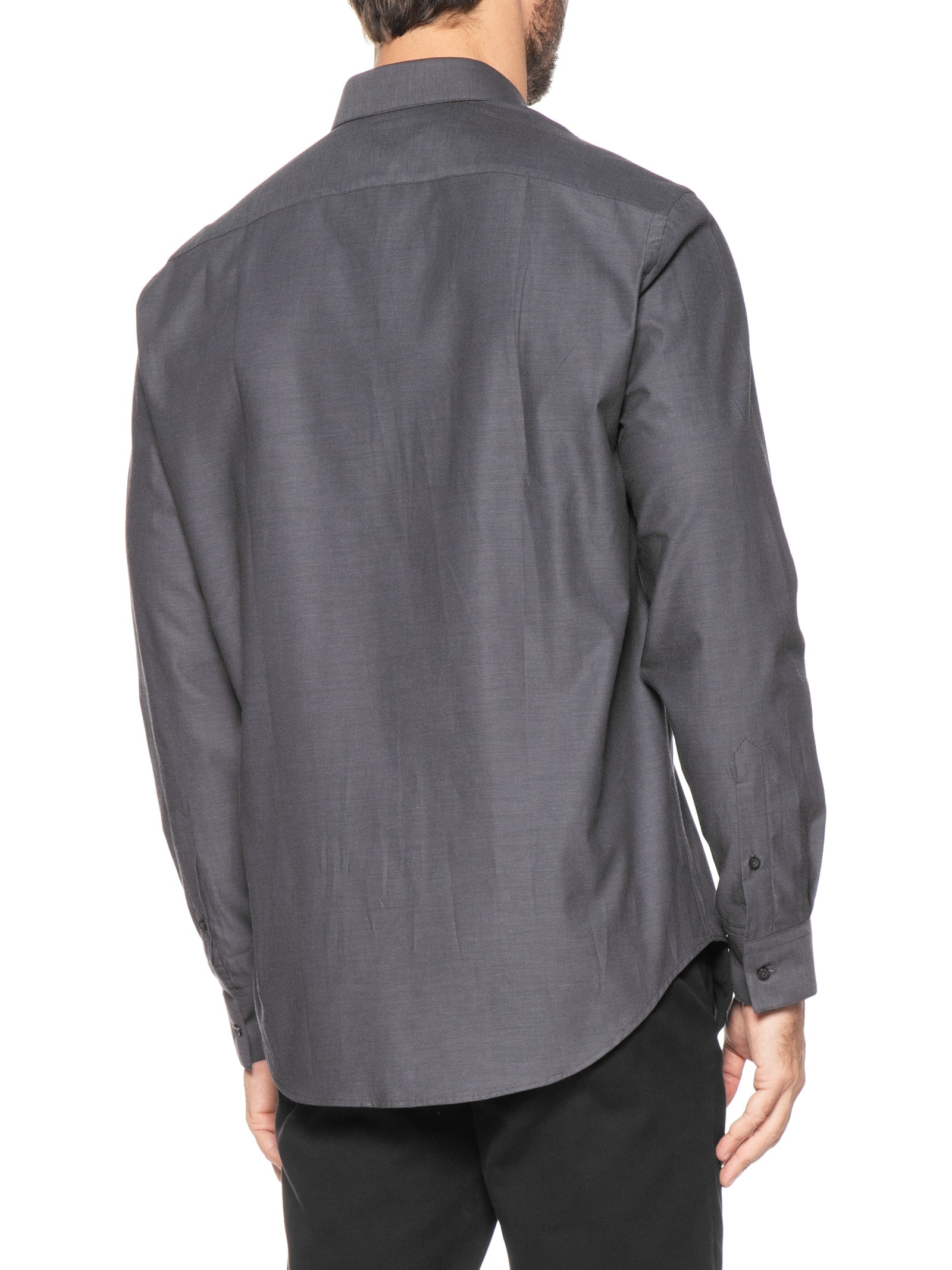 Camisa Masculina Petronas Regular Fit Em Fio 50 Egípcio Cinza Aramis