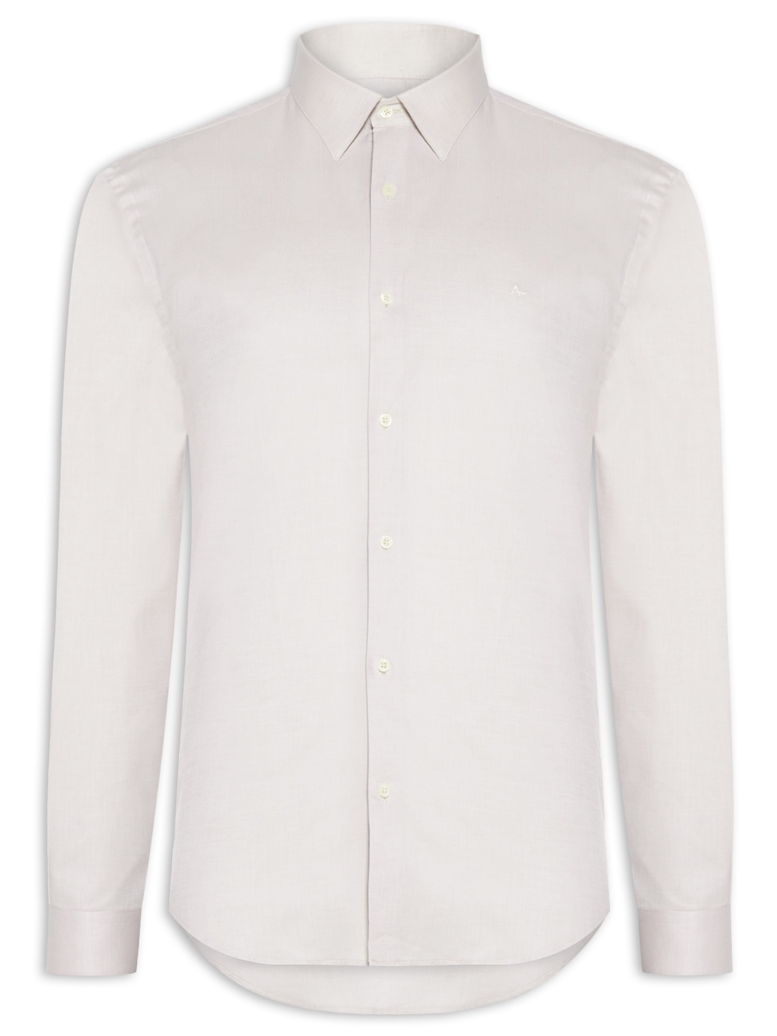 Camisa Masculina Petronas Regular Fit Fio 50 Egípcio Bege Aramis