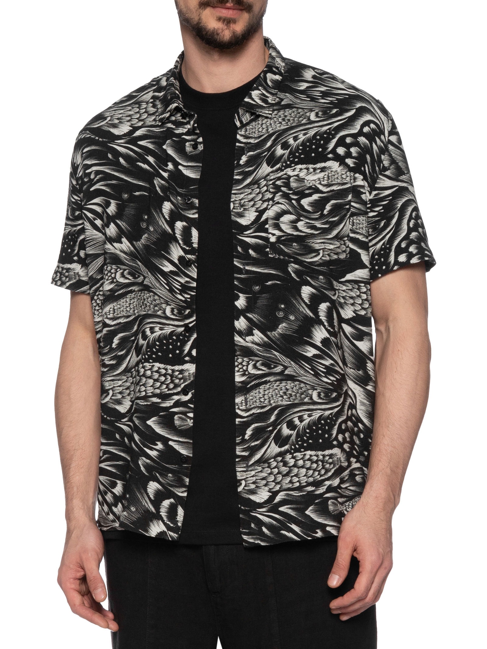 Camisa Masculina Pirarucu Trace Mc Preto Osklen