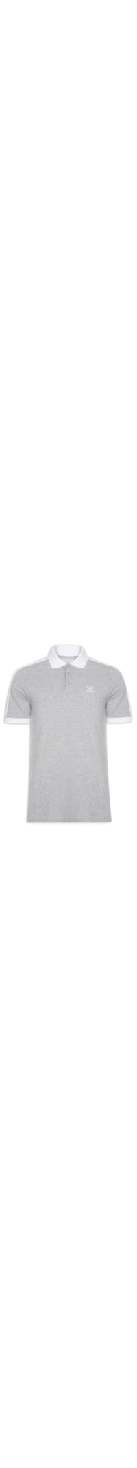 Camisa Masculina Polo 3 Stripes - Cinza