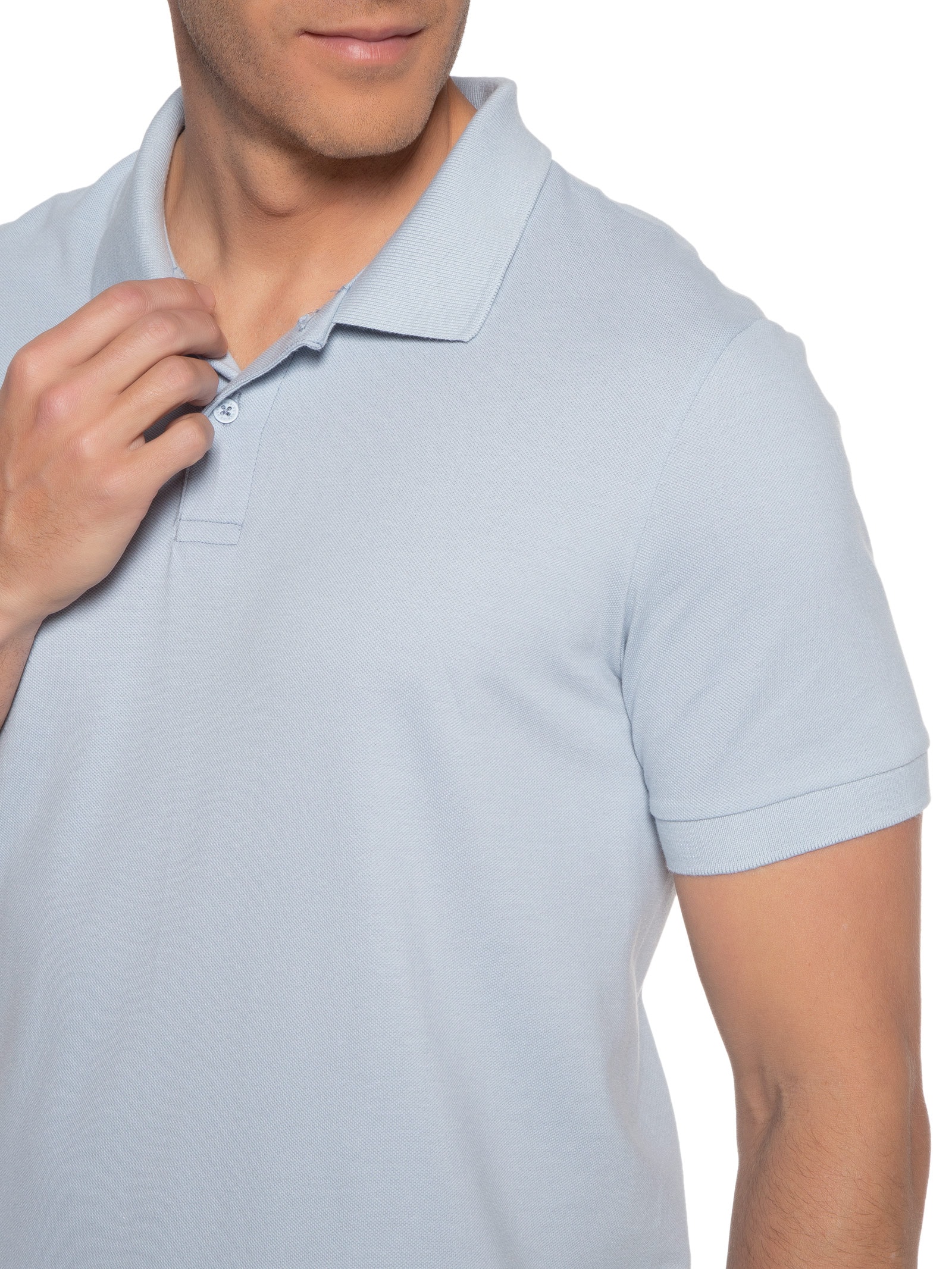 Camisa Masculina Polo MM Azul Hering