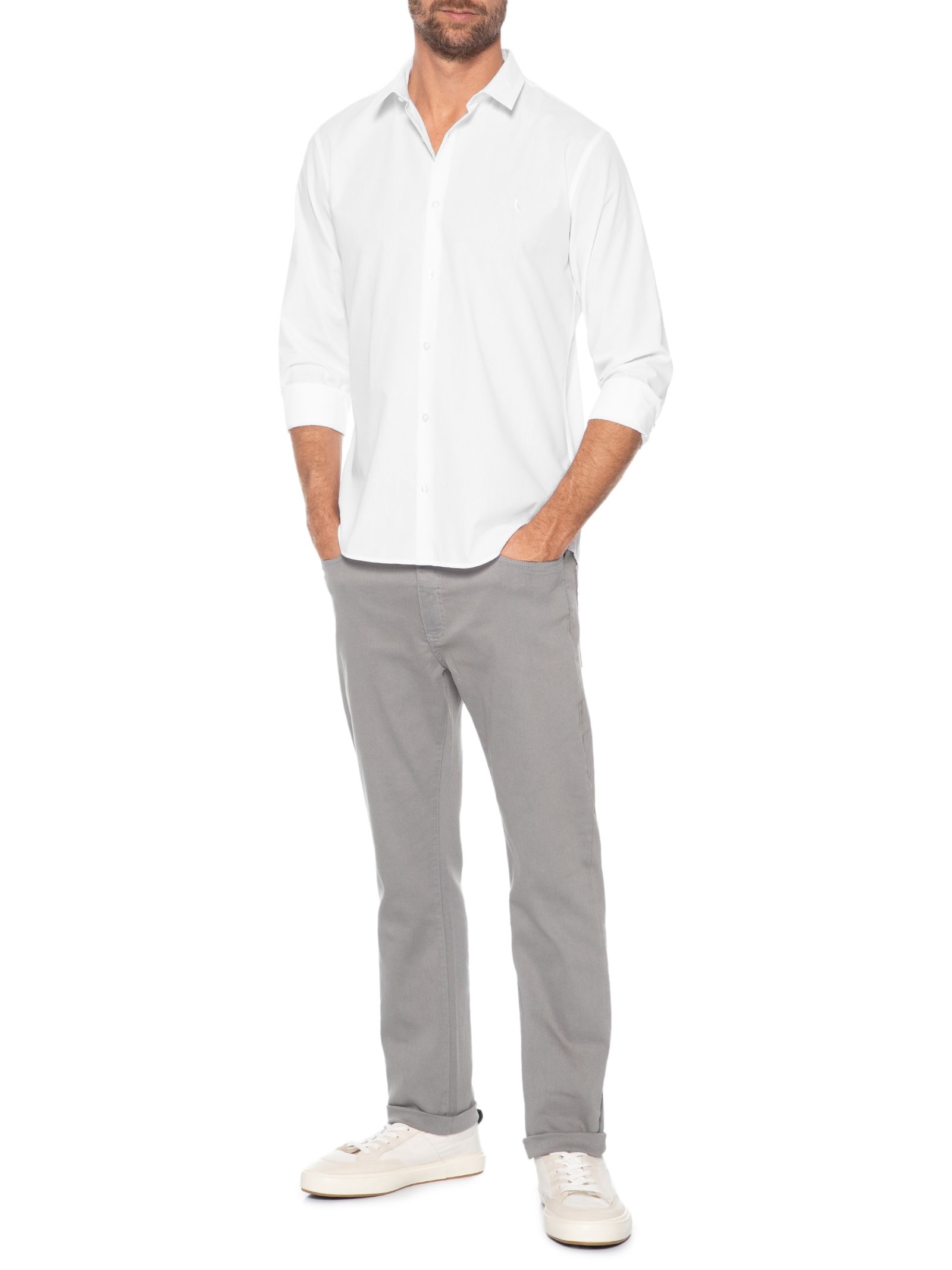 Camisa Masculina Prado Off White Reserva