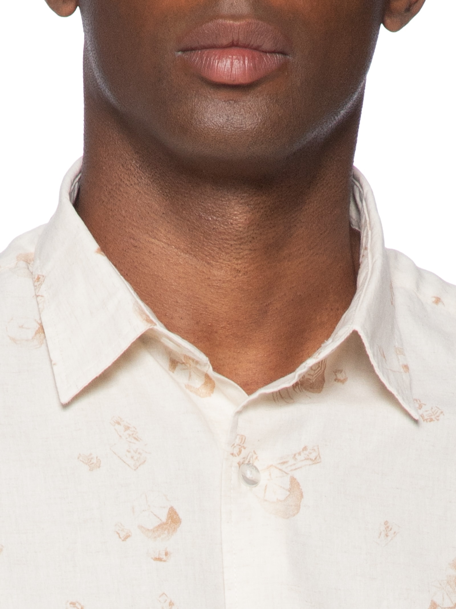 Camisa Masculina Praia Bege Foxton
