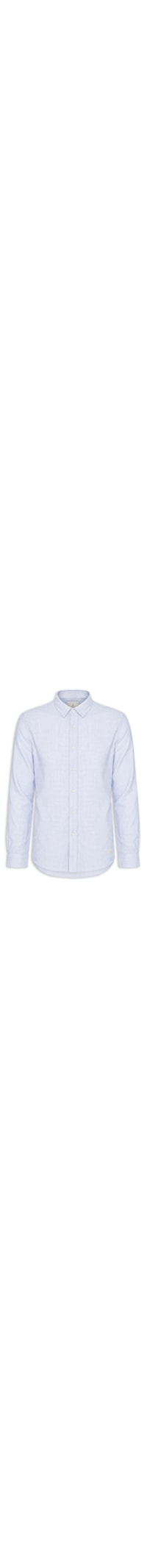 Camisa Masculina Puro Linho Listrado - Azul