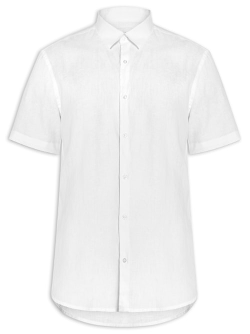 Camisa Masculina Puro Linho Lumiar – Branco