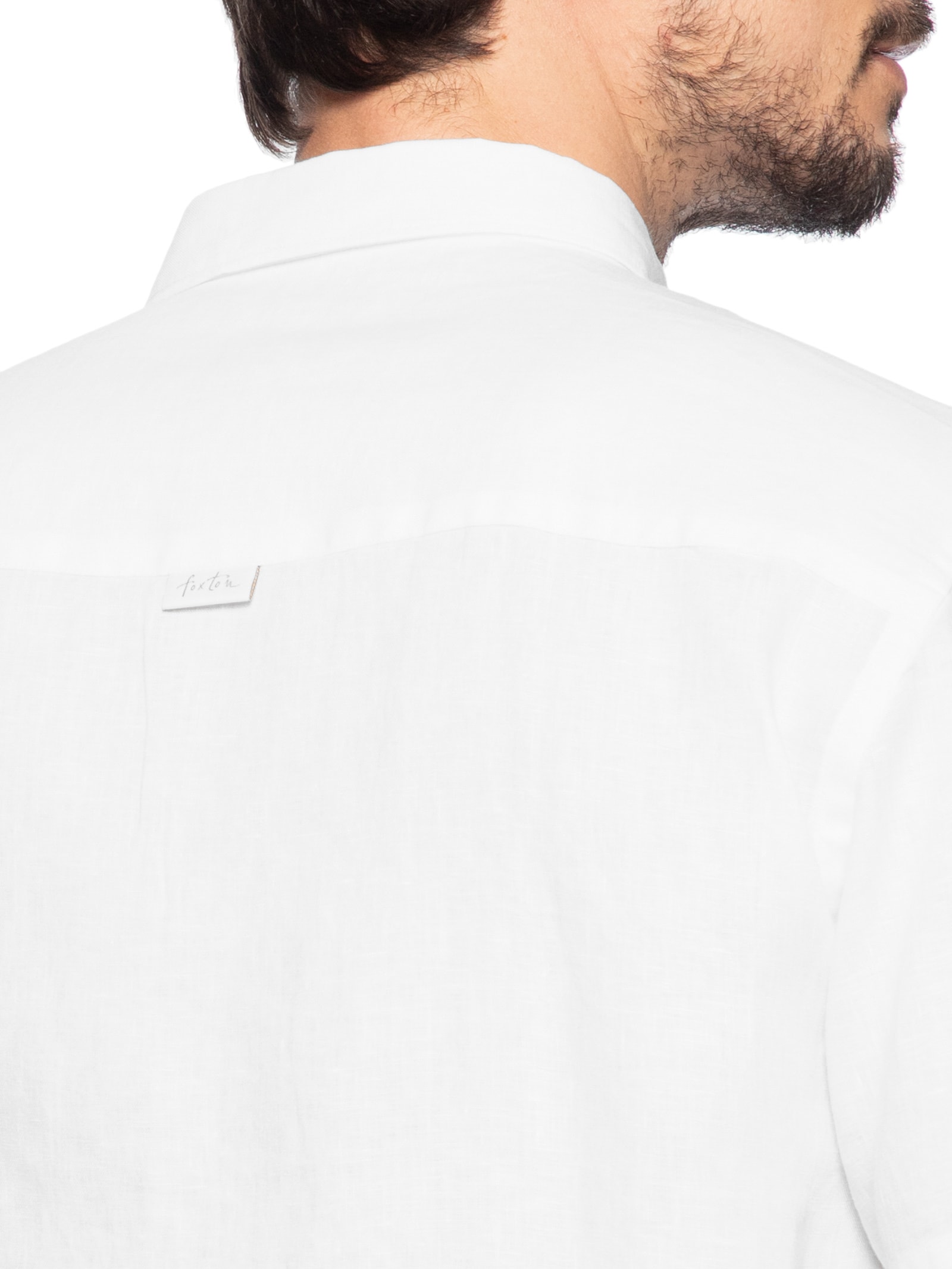 Camisa Masculina Puro Linho Lumiar Branco Foxton