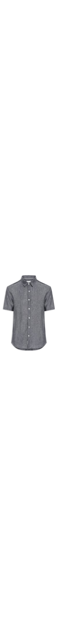 Camisa Masculina Puro Linho - Preto