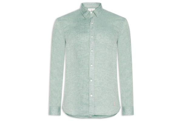 Camisa Masculina Puro Linho - Verde