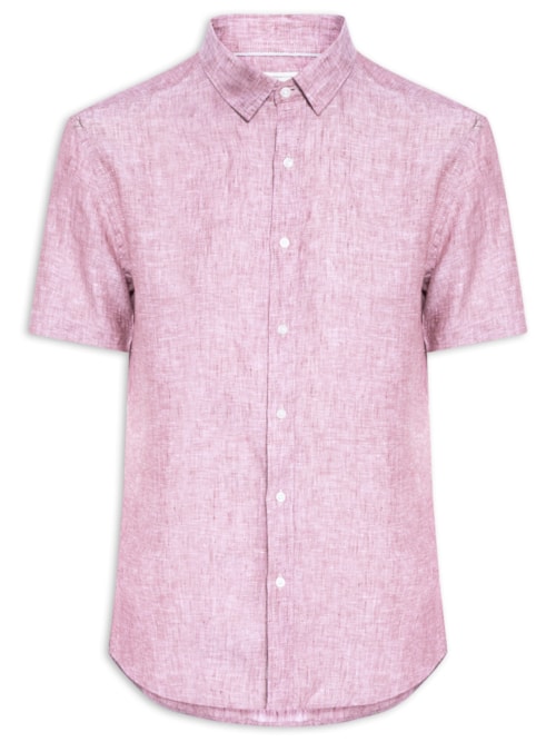 Camisa Masculina Puro Linho – Vermelho