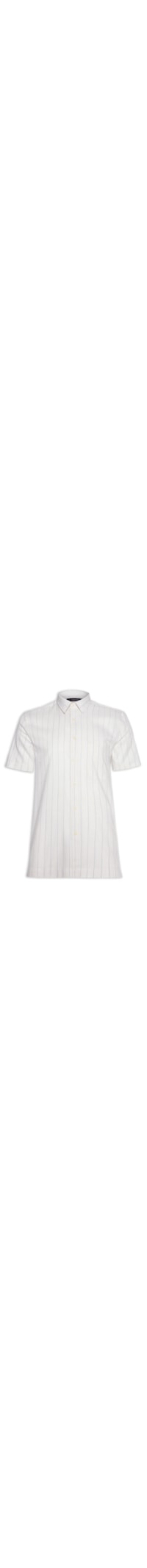 Camisa Masculina Reg Ampla Flame Rayas - Off White