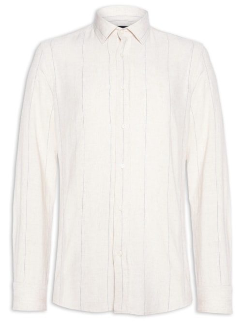 Camisa Masculina Reg Visco Mix LT – Bege