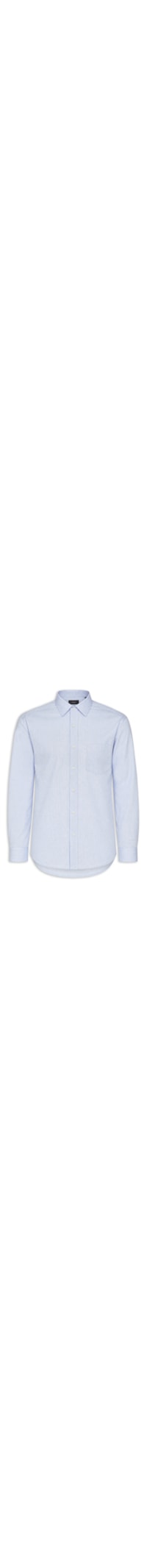Camisa Masculina Regular em Algodão Micro Xadrez – Azul
