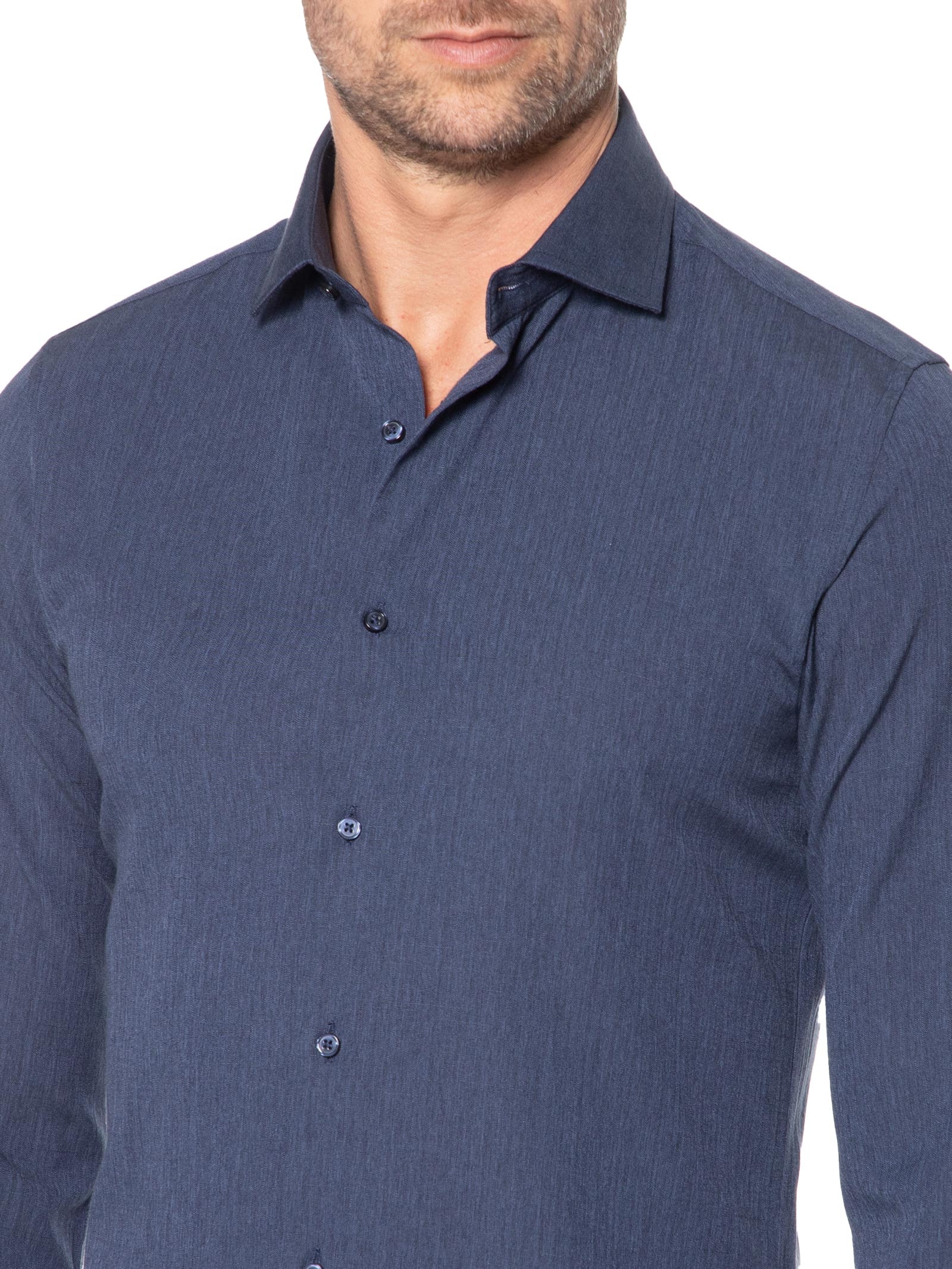Camisa Masculina Regular Fit Algodão Azul '2 Essential