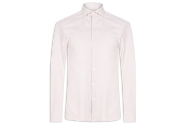 Camisa Masculina Regular Fit Algodão - Bege