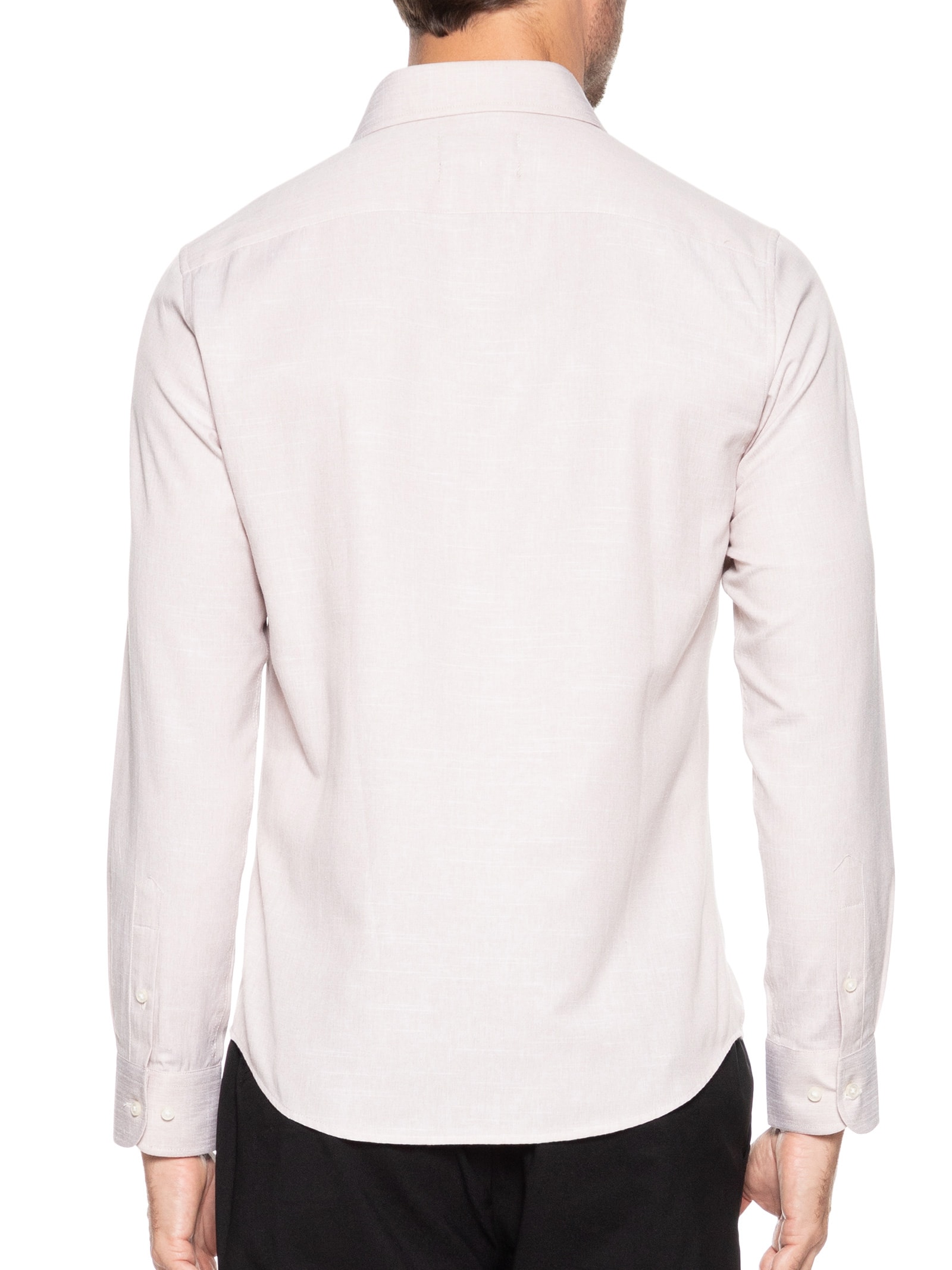 Camisa Masculina Regular Fit Algodão Bege '2 Essential