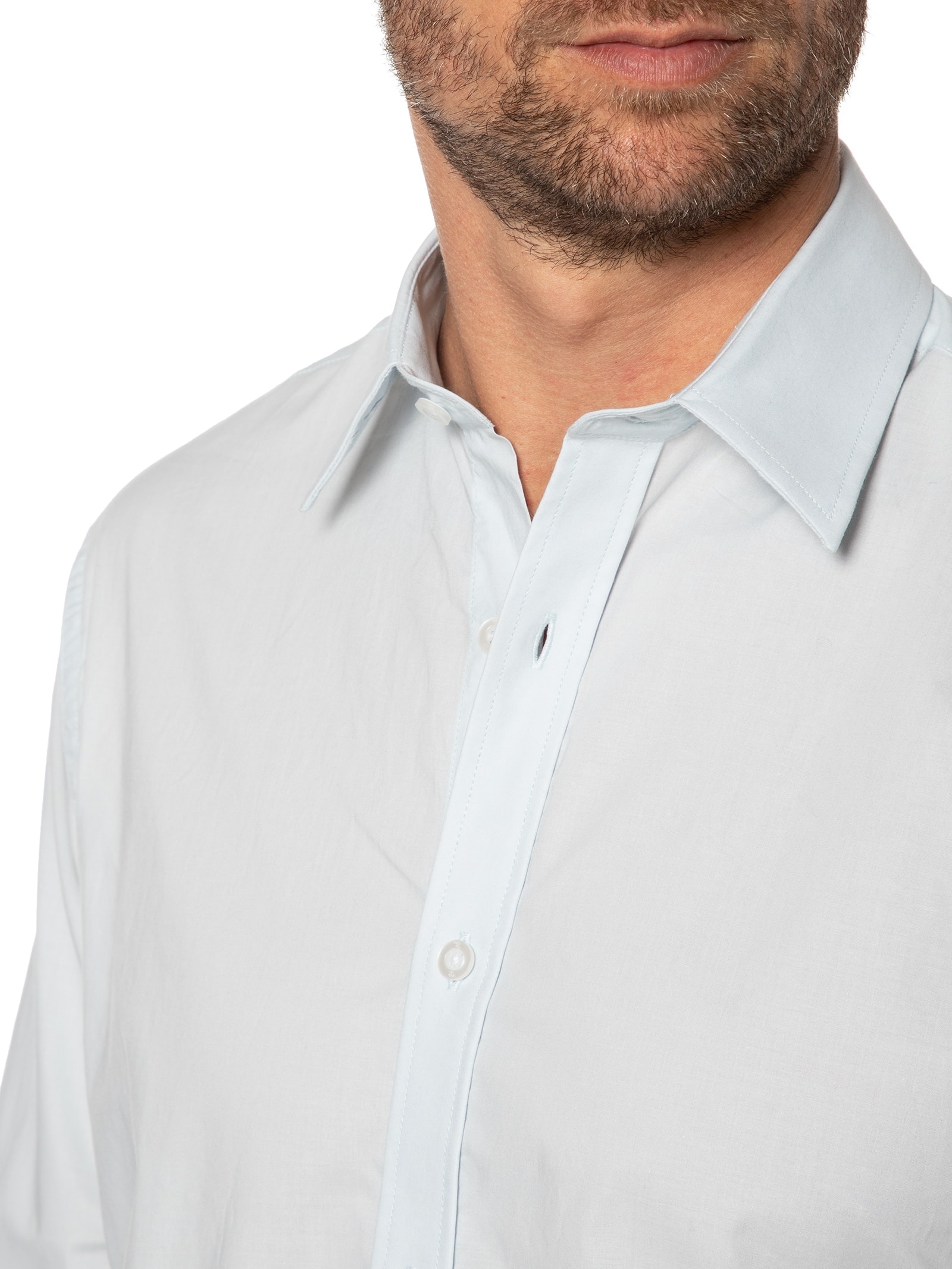 Camisa Masculina Regular Fit Algodão Pima Azul '2 Essential