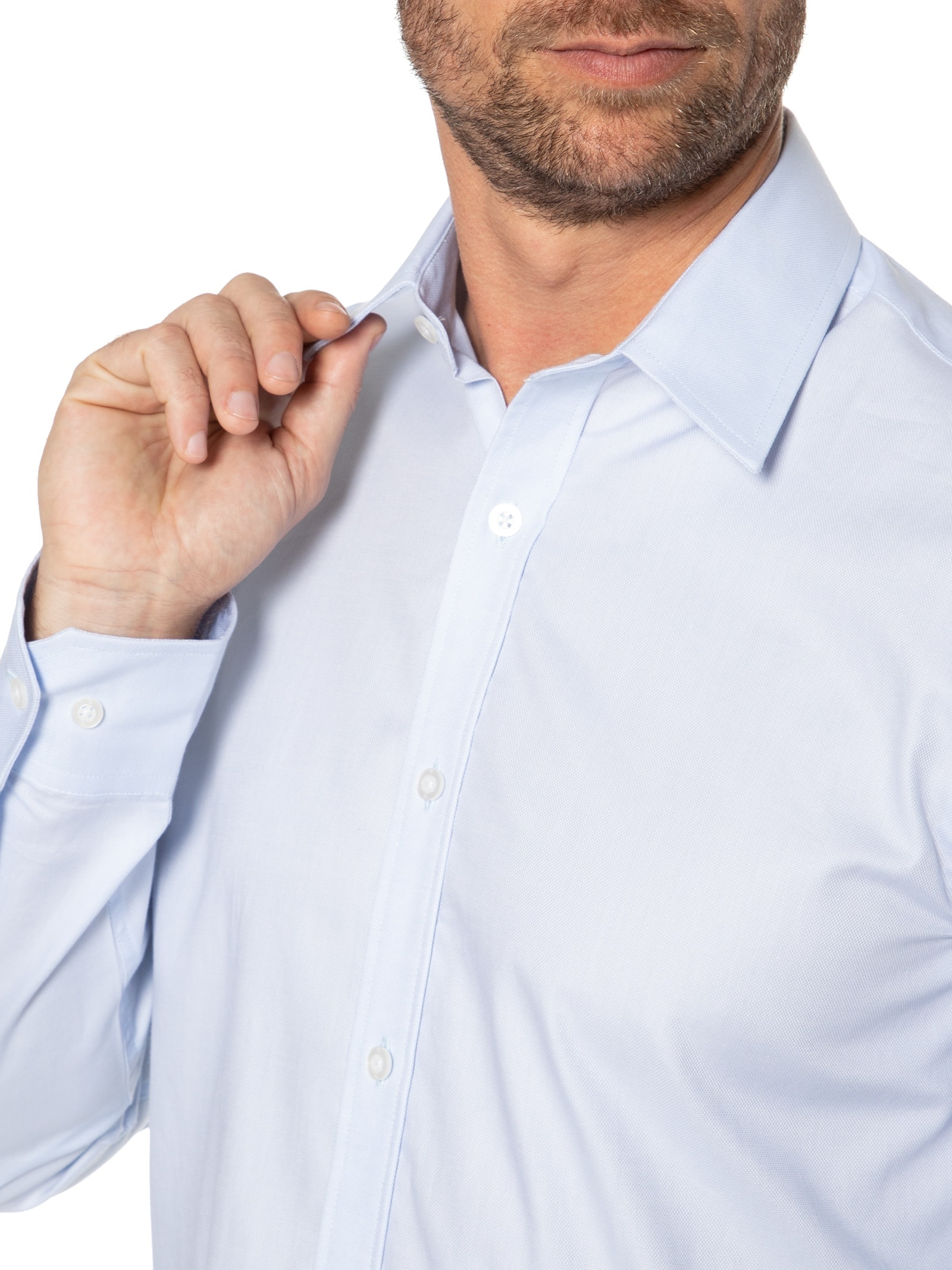 Camisa Masculina Regular Fit Algodão Pima Azul '2 Essential