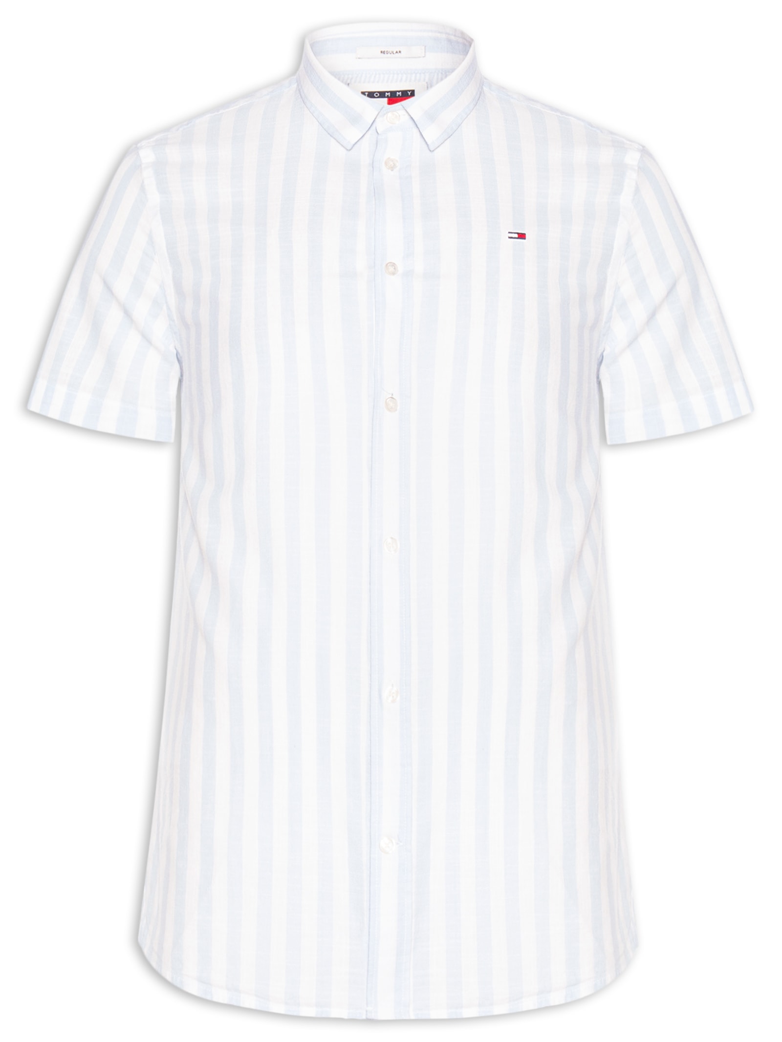 Camisa Masculina Regular Fit Blend Azul Tommy Jeans