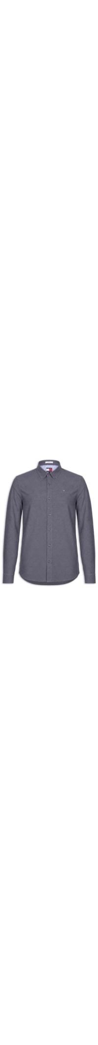 Camisa Masculina Regular Fit Button Down em Oxford - Azul
