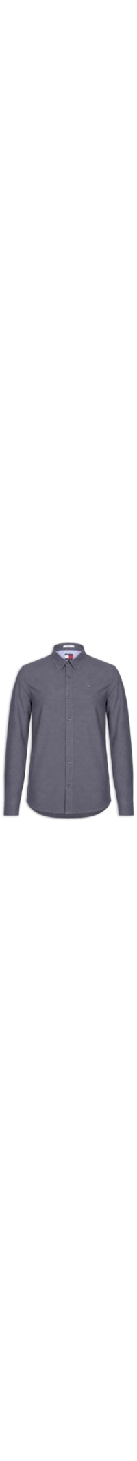 Camisa Masculina Regular Fit Button Down em Oxford - Azul