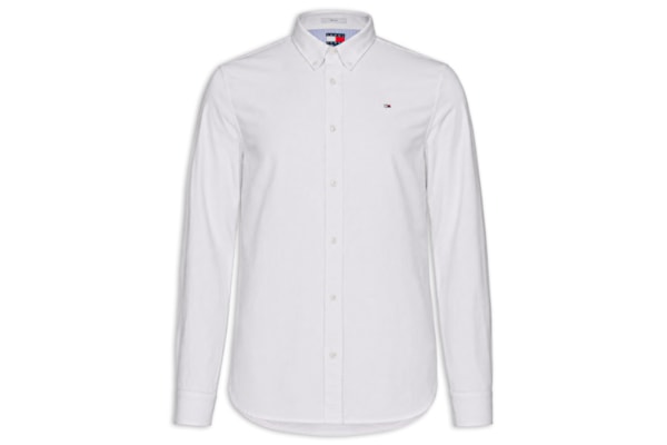 Camisa Masculina Regular Fit Button Down em Oxford - Off White