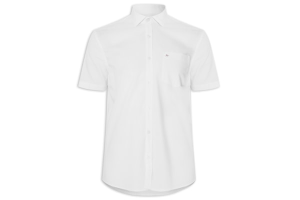 Camisa Masculina Regular Fit Com Bolso  - Branco