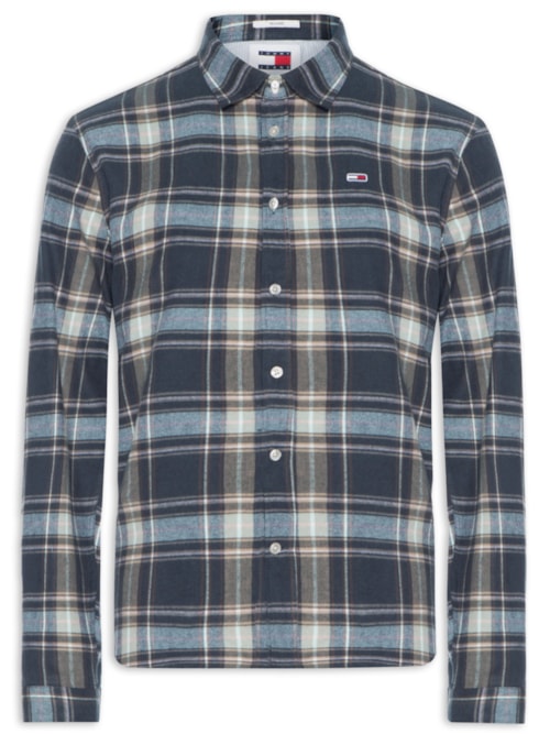 Camisa Masculina Regular Fit Flanela Xadrez – Verde