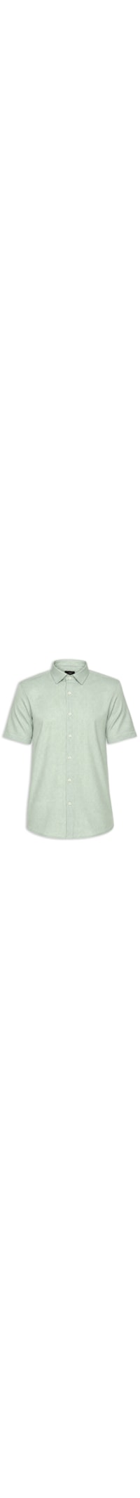 Camisa Masculina Regular Fit Mini Xadrez - Verde