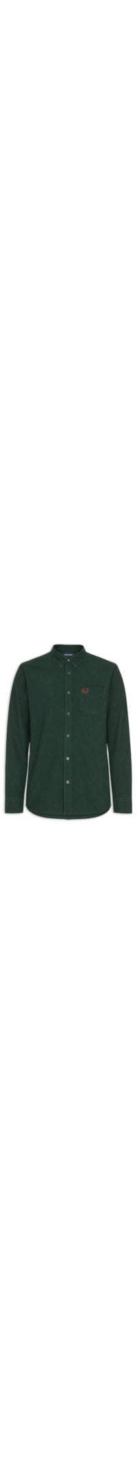 Camisa Masculina Regular Fit Oxford Com Bolso - Verde