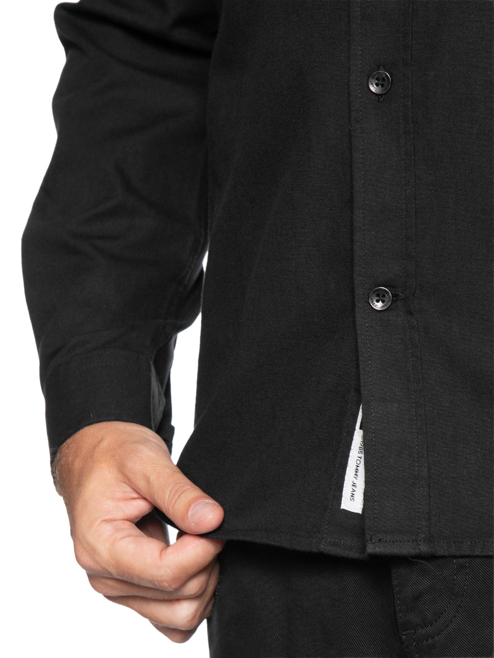 Camisa Masculina Regular Fit Oxford – Preto Tommy Jeans