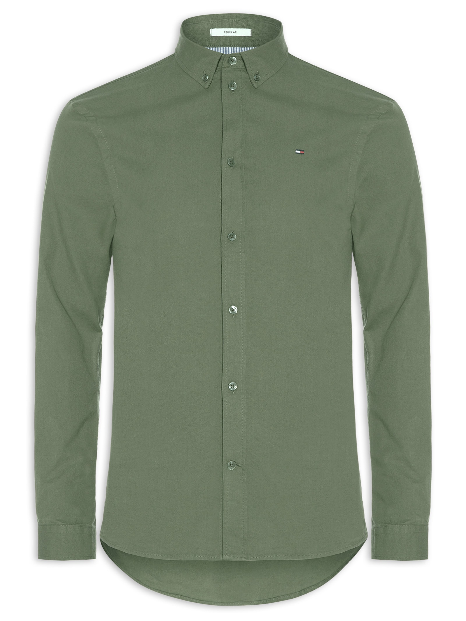 Camisa Masculina Regular Fit Oxford – Verde Tommy Jeans