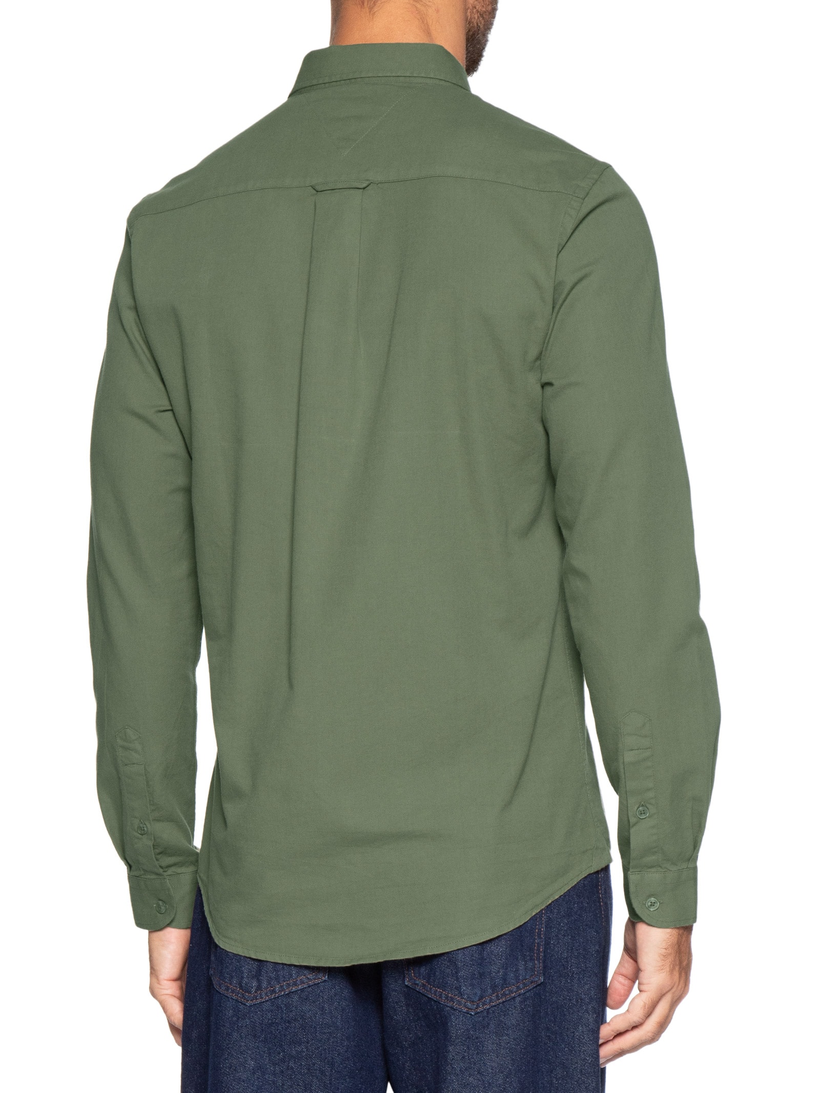 Camisa Masculina Regular Fit Oxford – Verde Tommy Jeans