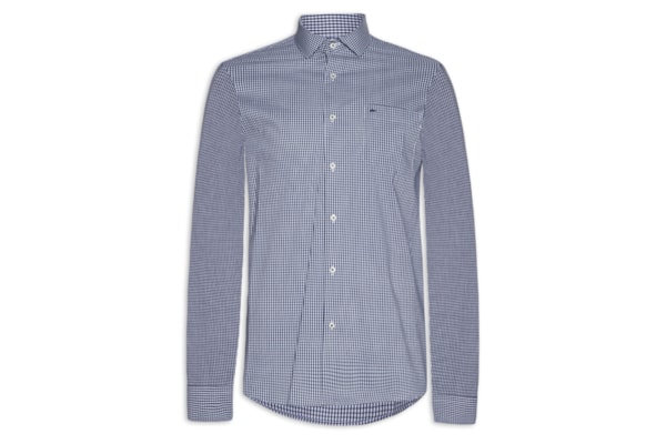 Camisa Masculina Regular Fit Tech Com Bolso - Azul