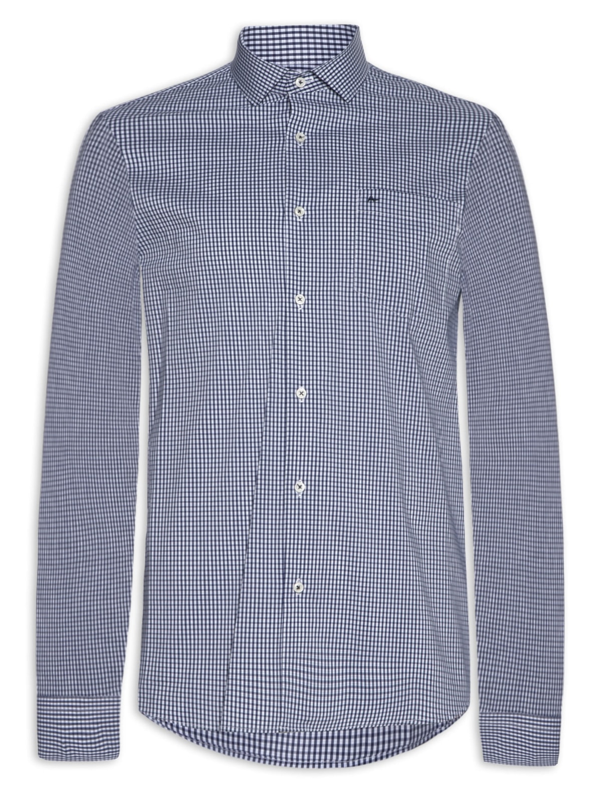 Vista 2 Camisa Masculina Regular Fit Tech Com Bolso AZUL AZUL