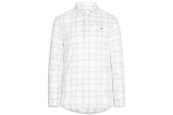 Camisa Masculina Regular Fit Xadrez Cotelê - Azul