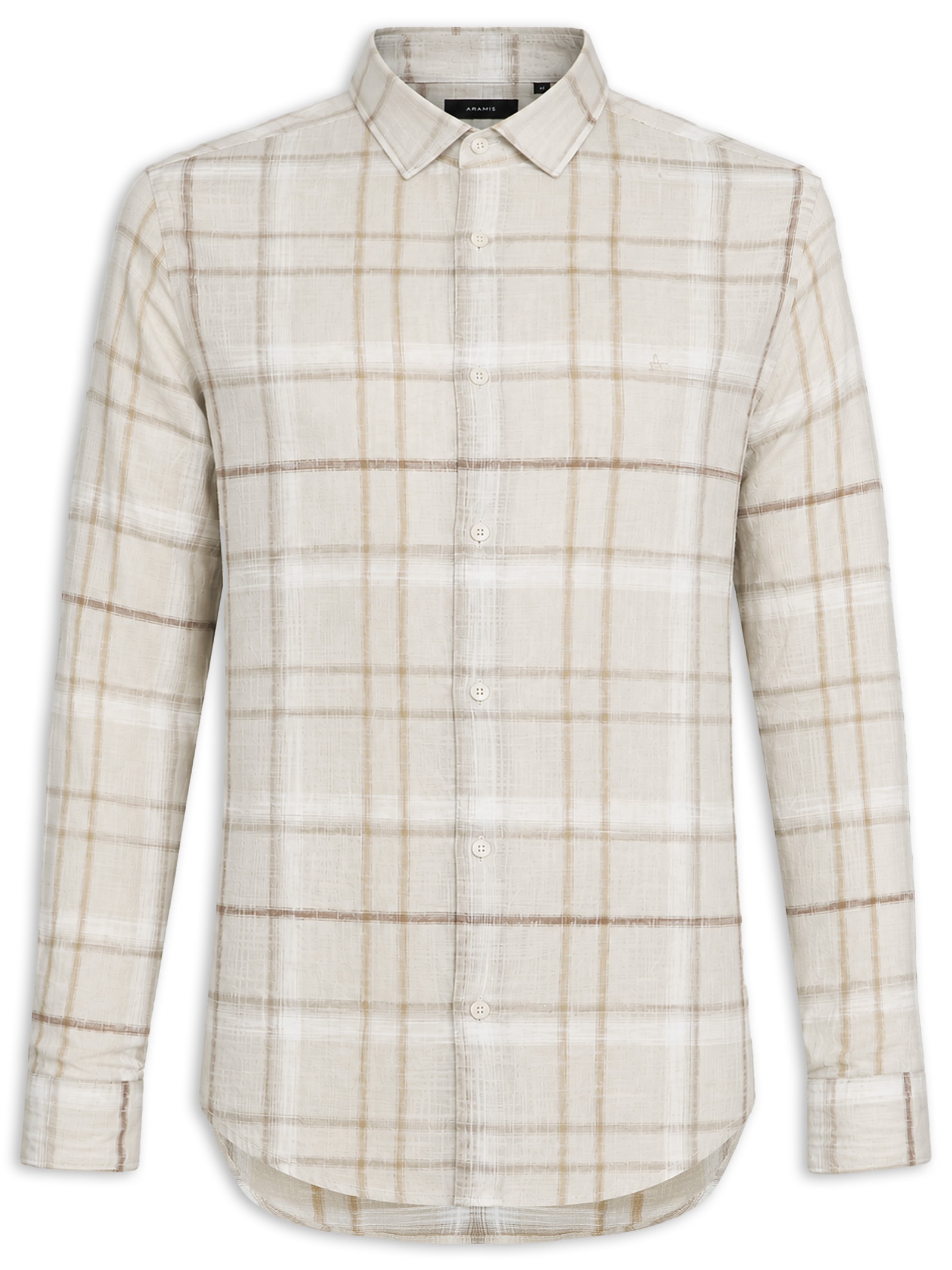 Camisa Masculina Regular Maxi Flame Bege Aramis
