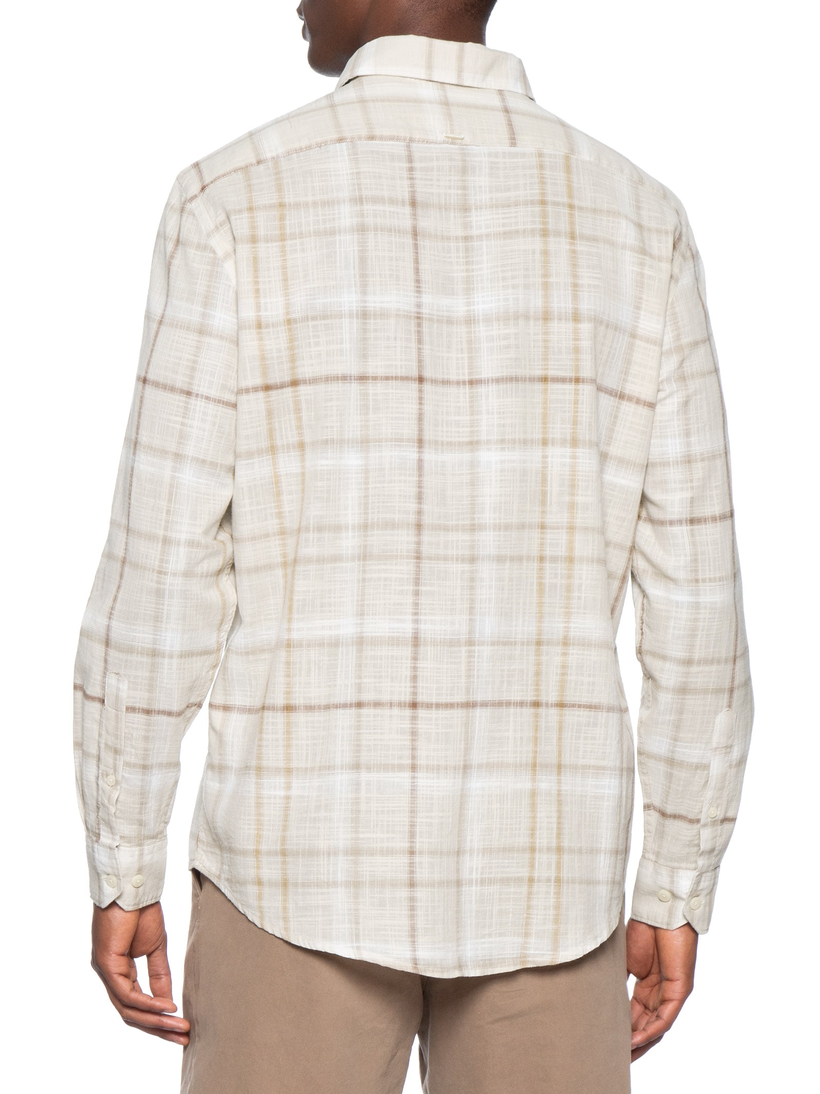 Camisa Masculina Regular Maxi Flame Bege Aramis