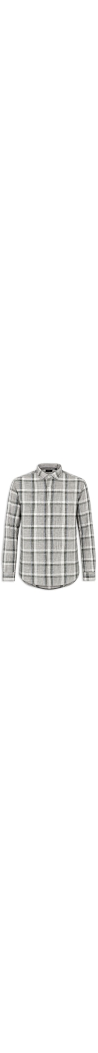 Camisa Masculina Regular Maxi Xadrez Flame Com Contraste - Verde