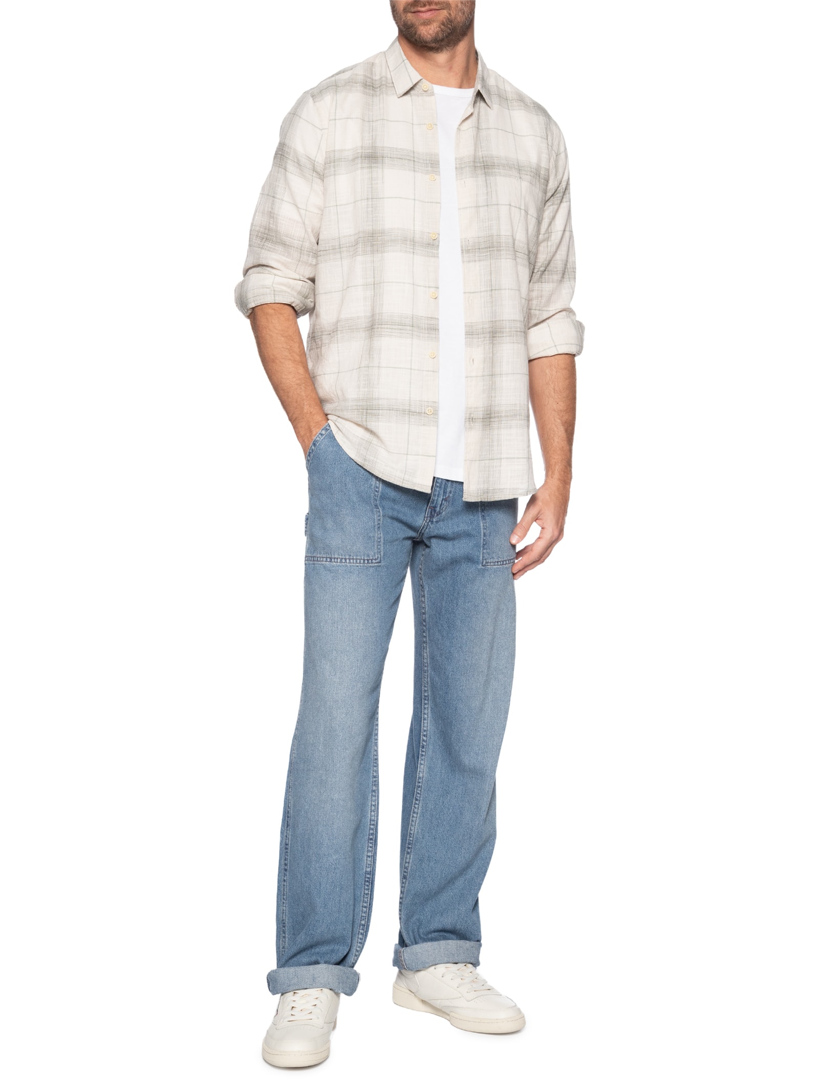 Camisa Masculina Regular Maxi Xadrez Verde Aramis