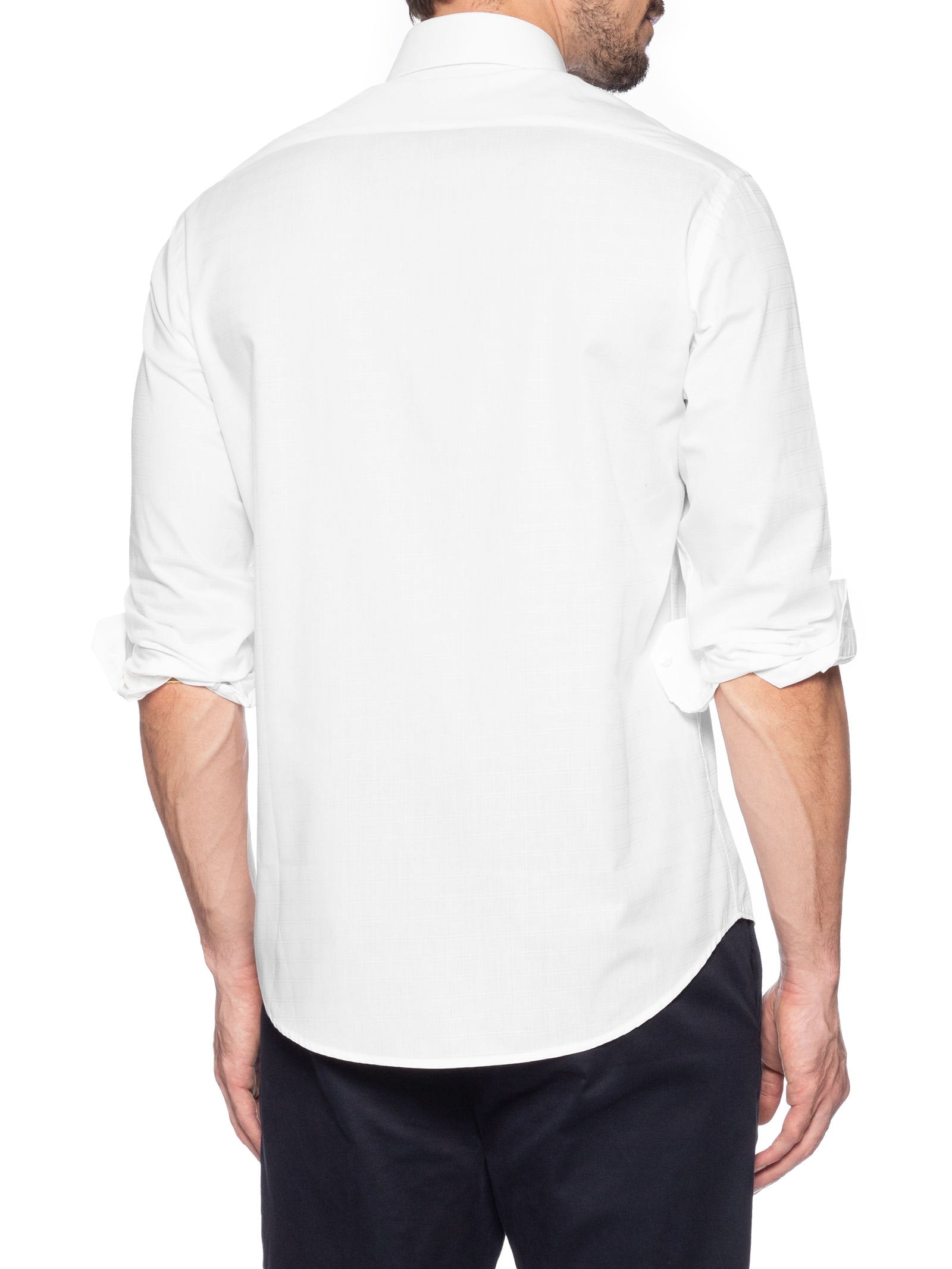 Camisa Masculina Regular Tricoline Mac Out Branco Aramis