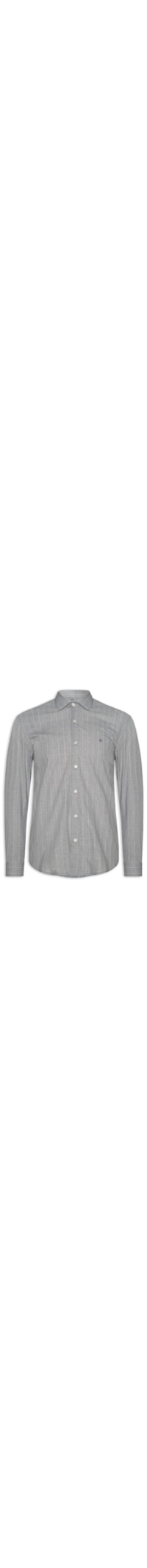 Camisa Masculina Regular Tricoline Xadrez Out - Cinza