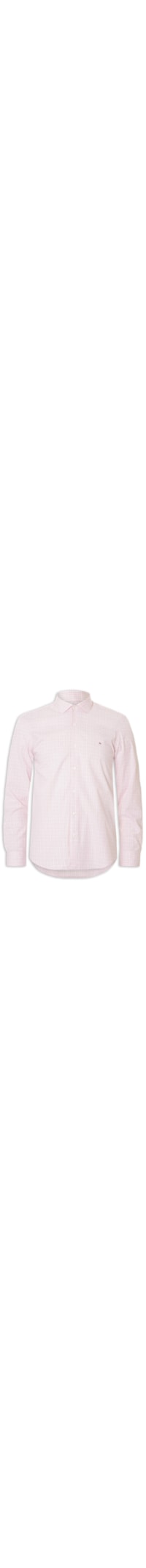 Camisa Masculina Regular Tricoline Xadrez Out - Rosa