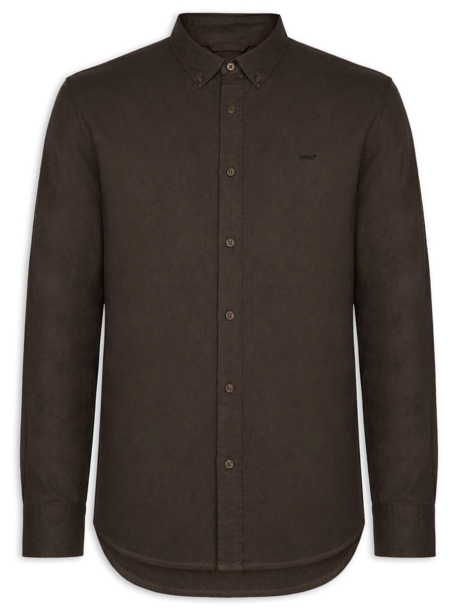 Camisa Masculina Relaxed Fit Authentic Button Down Marrom Levi's