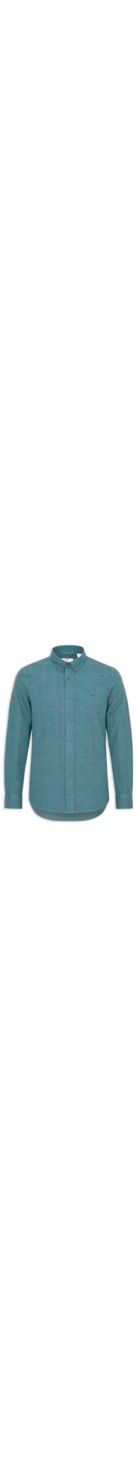Camisa Masculina Relaxed Fit Authentic Button Down - Verde