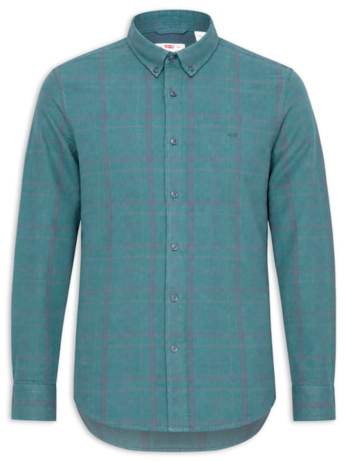 Camisa Masculina Relaxed Fit Authentic Button Down - Verde